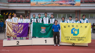 女子組4X100米接力冠軍，破大會紀錄。